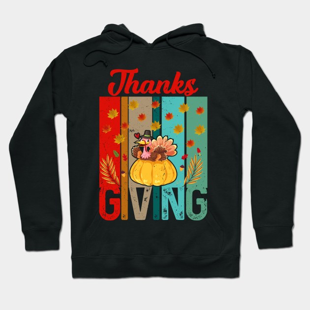 Thanksgiving Turkey,Funny Men Women Thanksgiving,Dabbing Turkey,Autumn Fall Hoodie by KRMOSH